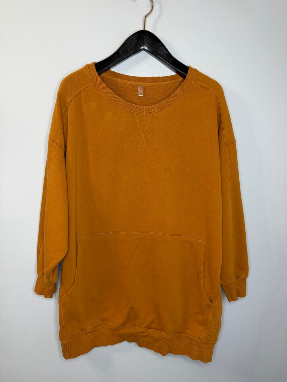 Free People Movement Bounce Pass Pullover Sweatshirt Oversized Russet Orange S
